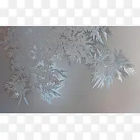 窗户冰花背景素材
