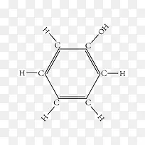 苯酚的分子结构式