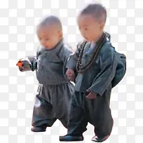 两个可爱的小和尚人物素材