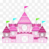 粉色卡通城堡