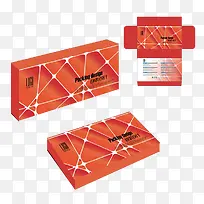 橙色盒子设计图