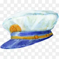 矢量手绘海军帽子