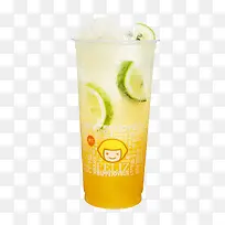 冰块儿青檬柚子茶