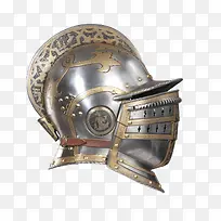 中世纪金属骑士头盔