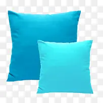 深蓝浅蓝方形抱枕