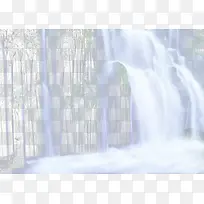 瀑布流水素材图片