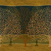 树纹装饰画背景
