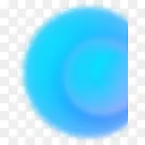 蓝色模糊的球形物体活动形状