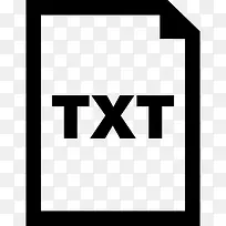 txt文档界面符号的文本文件图标