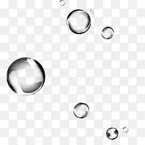 透明球形水滴