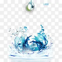 简洁大气水珠
