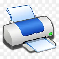 硬件打印机蓝色图标