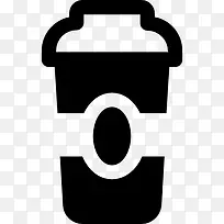 大的塑料咖啡杯图标
