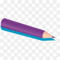 紫色的铅笔设计矢量图