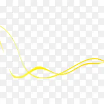 黄色曲线线条