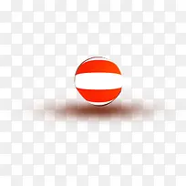 球形橙色条横浮标装饰