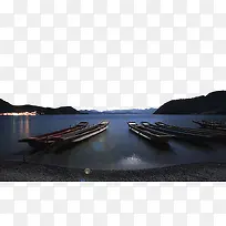 月光下的泸沽湖