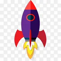紫色上升火箭