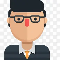 商务男性的头像设计
