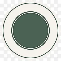 绿色简约圆圈