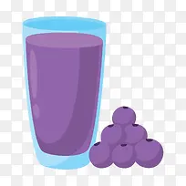 紫色蓝莓汁
