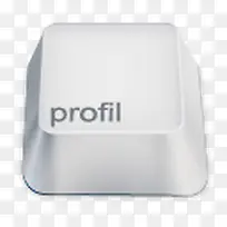 profil白色键盘按键