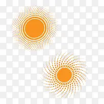 两个太阳图案