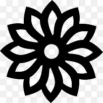 花细长的花瓣图标