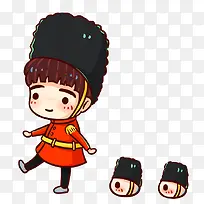 英国皇家卫士Q版