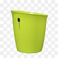 果绿色废纸桶