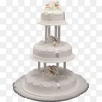 三层支架型婚礼蛋糕