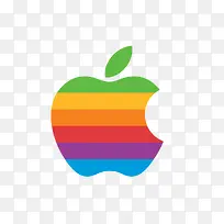 彩色条带苹果logo