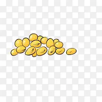 一堆黄豆