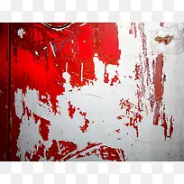 红色复古掉漆墙壁背景