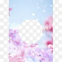 花瓣粉色背景