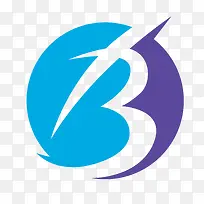 矢量蓝色B母免费下载