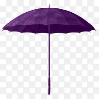 深紫色雨伞实物