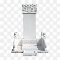 青石板雕刻墓碑