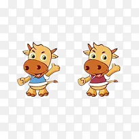 双胞胎小牛