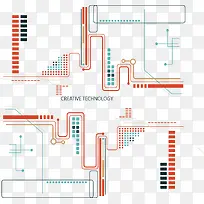 创意科技线路背景