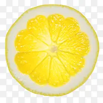 黄色柠檬片片半透明