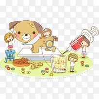 给宠物狗看病