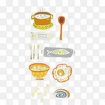 卡通美食
