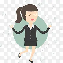 正在思考的商务女性
