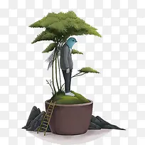 卡通植物