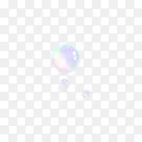 透明圆形彩虹水珠图案