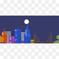 夜晚城市背景