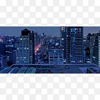夜晚城市背景