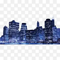 夜晚城市风景背景
