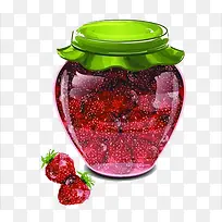 草莓果酱玻璃瓶